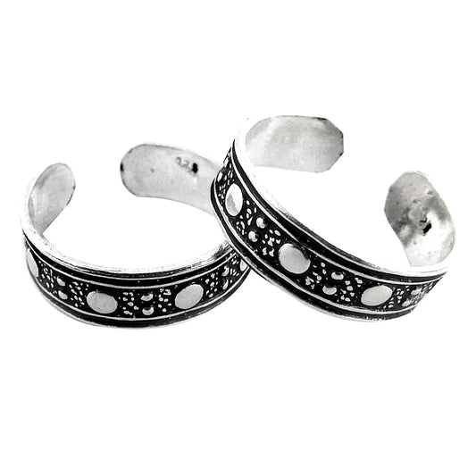 Indian Heritage Jewelry Toe Rings Solid 925 Silver