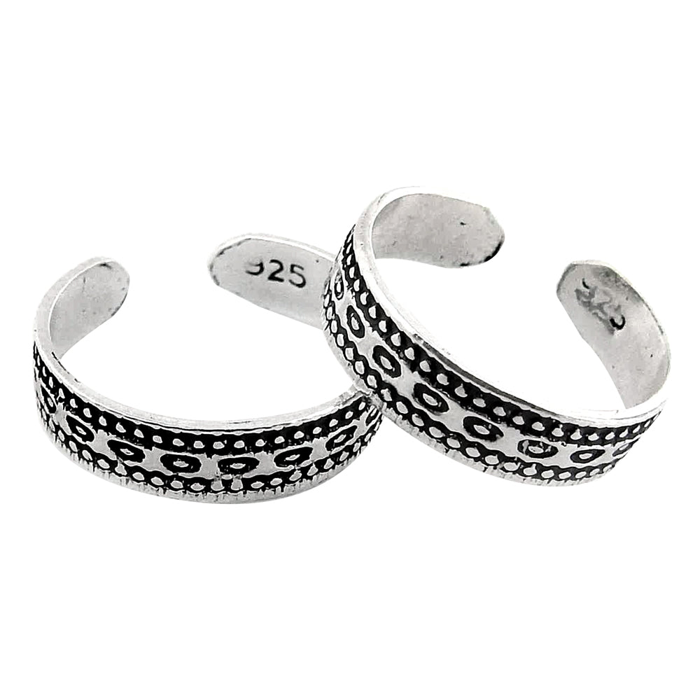 Ethnic Indian Daily Wear Toe Rings 925 Sterling Silver