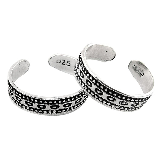 Ethnic Indian Daily Wear Toe Rings 925 Sterling Silver