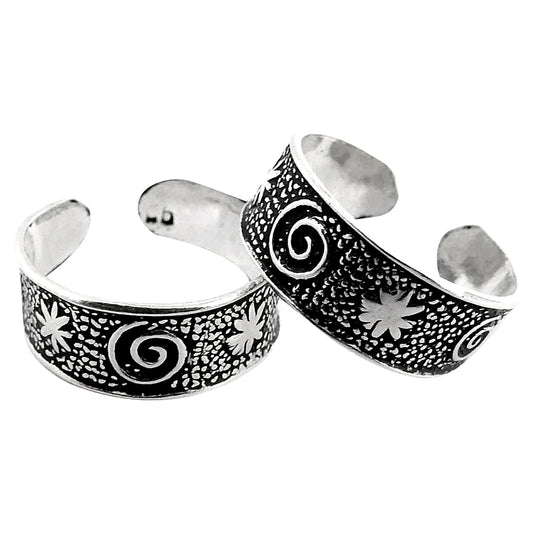 Indian Cultural Wedding Toe Rings Solid 925 Sterling Silver