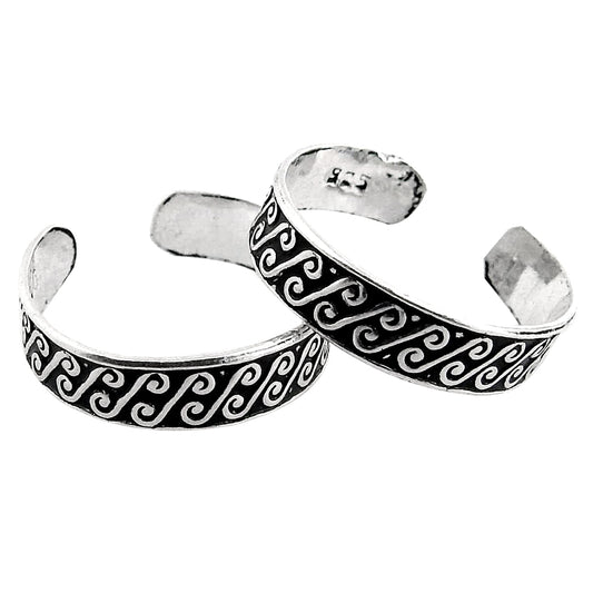 Women’s Indian Traditional Toe Rings Ethnic 925 Silver