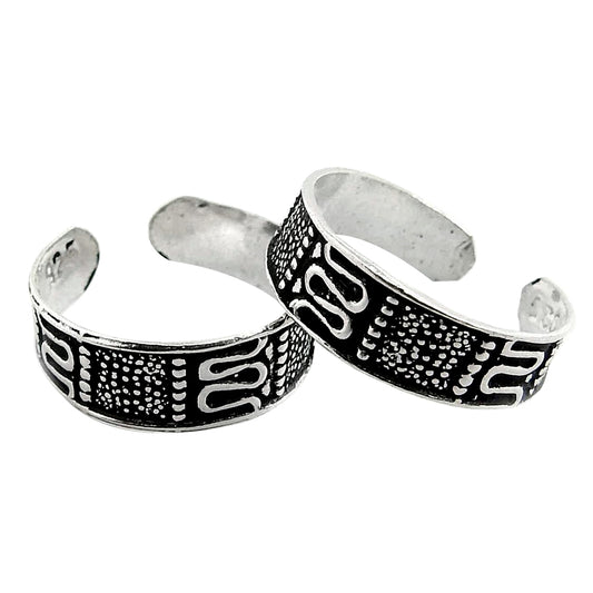 Classic Indian Toe Rings Traditional 925 Sterling Silver