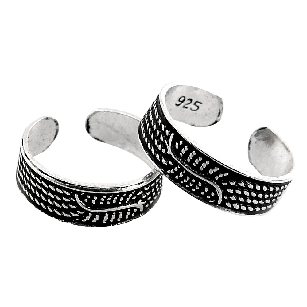 Indian Cultural Silver Toe Rings Handmade