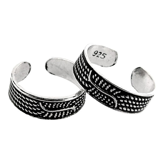 Indian Cultural Silver Toe Rings Handmade
