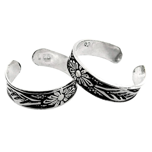 Traditional Indian Jewelry Gift Toe Rings 925 Sterling Silver