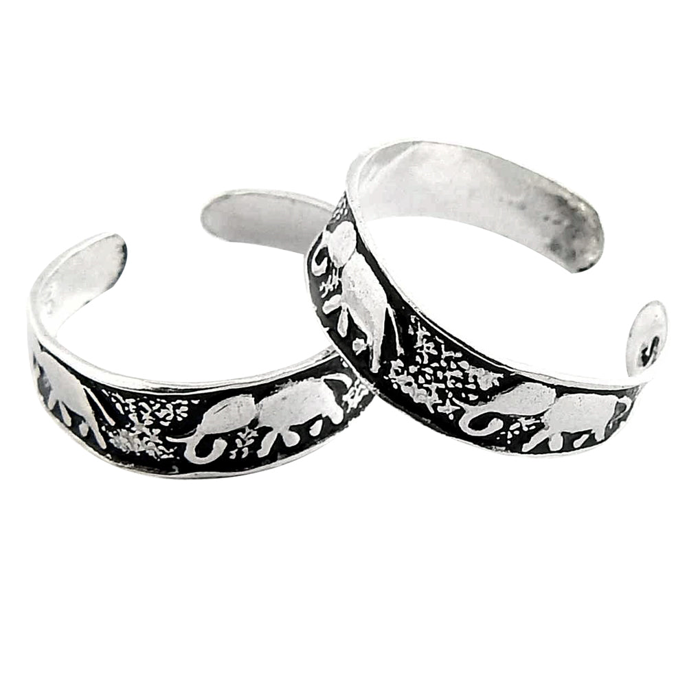 Traditional Indian Bridal Silver Toe Rings