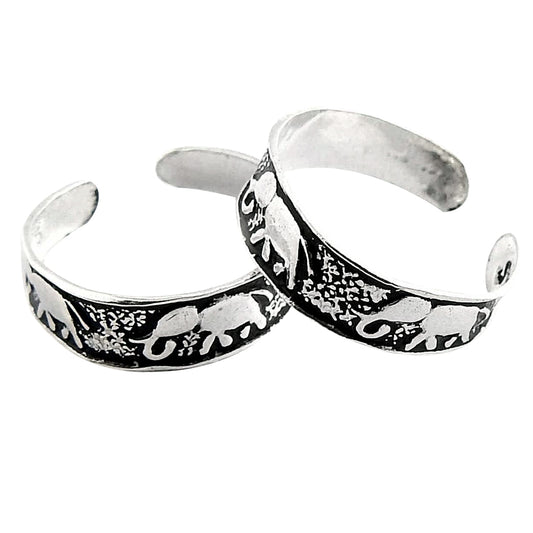 Traditional Indian Bridal Silver Toe Rings