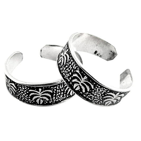 Indian Wedding Cultural Jewelry Toe Rings 925 Sterling Silver