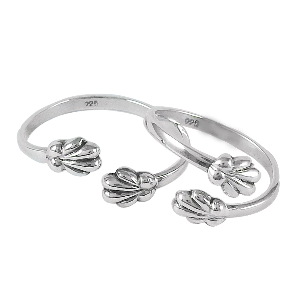 Solid 925 Sterling Silver Indian Ethnic Bridal Toe Rings