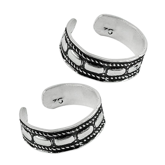 Traditional Indian Toe Rings for Women Pure 925 Sterling Silver