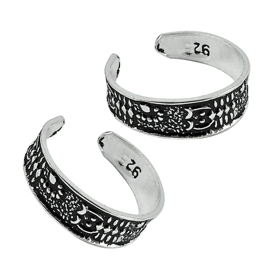 Indian Heritage Bridal Jewelry Toe Rings Solid 925 Silver